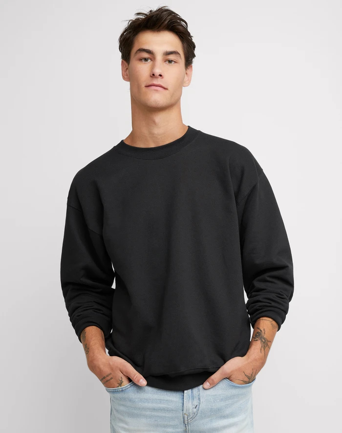 Mens crewneck sweater, when it comes to styling men's crew neck sweaters with trousers, the key is to create a balanced