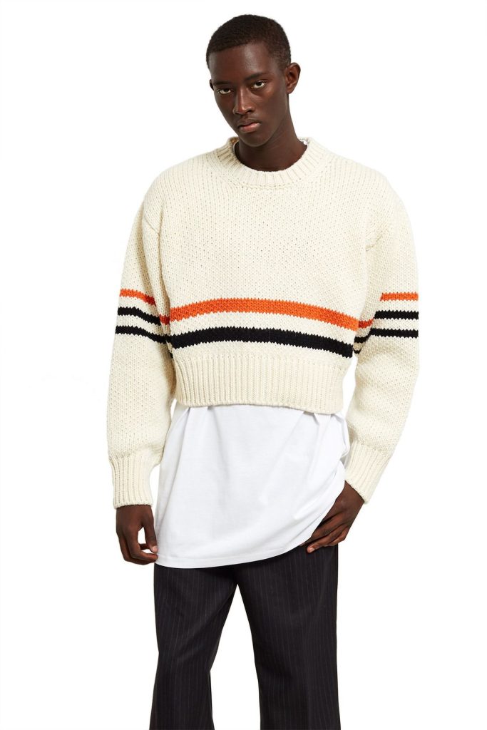 Crop sweaters, when it comes to styling a men's cropped sweater, the right pair of trousers can elevate the overall look and ensure that your ensemble is both fashionable and functional.