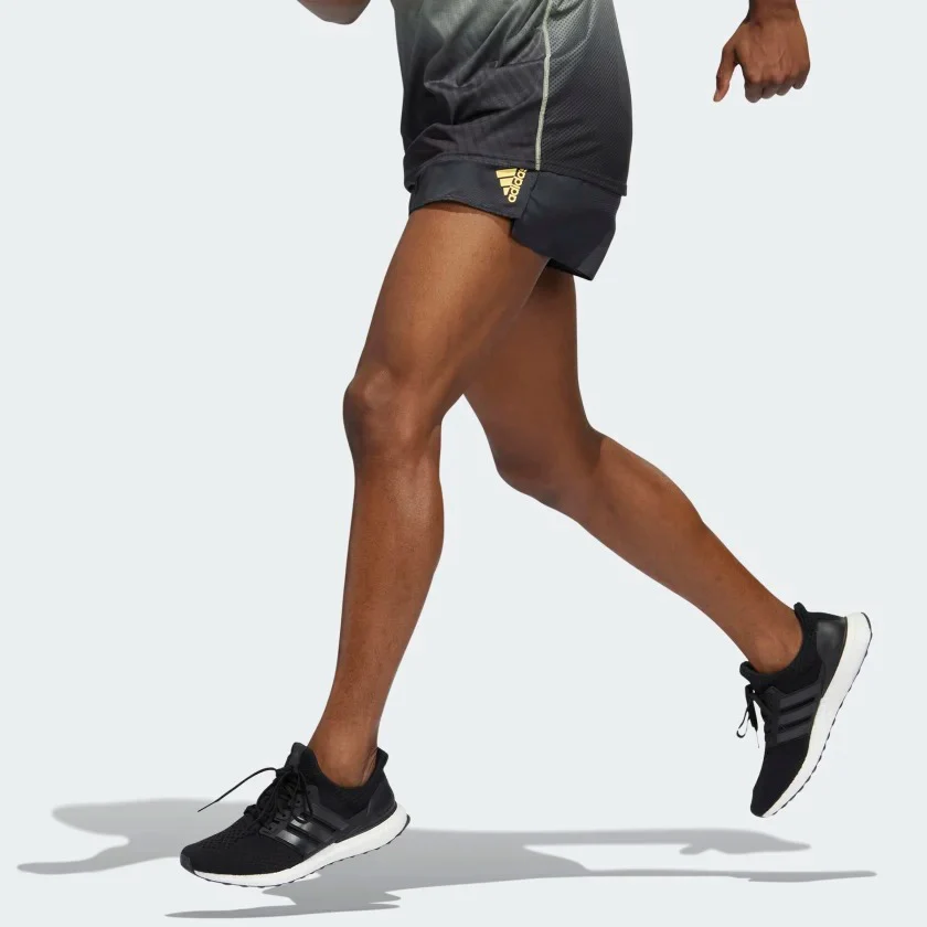 split  running shorts