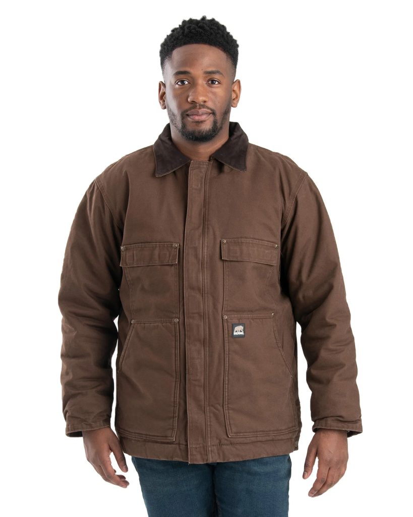 Men's chore jacket are versatile and timeless outerwear pieces that add a touch of rugged charm to any outfit.
