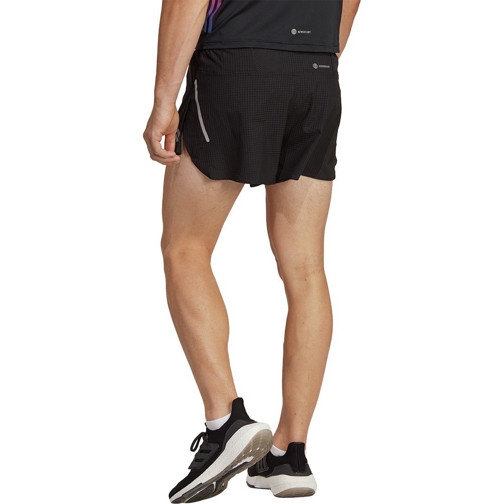 split  running shorts