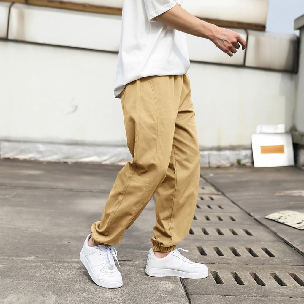 Skinny cargo pants men