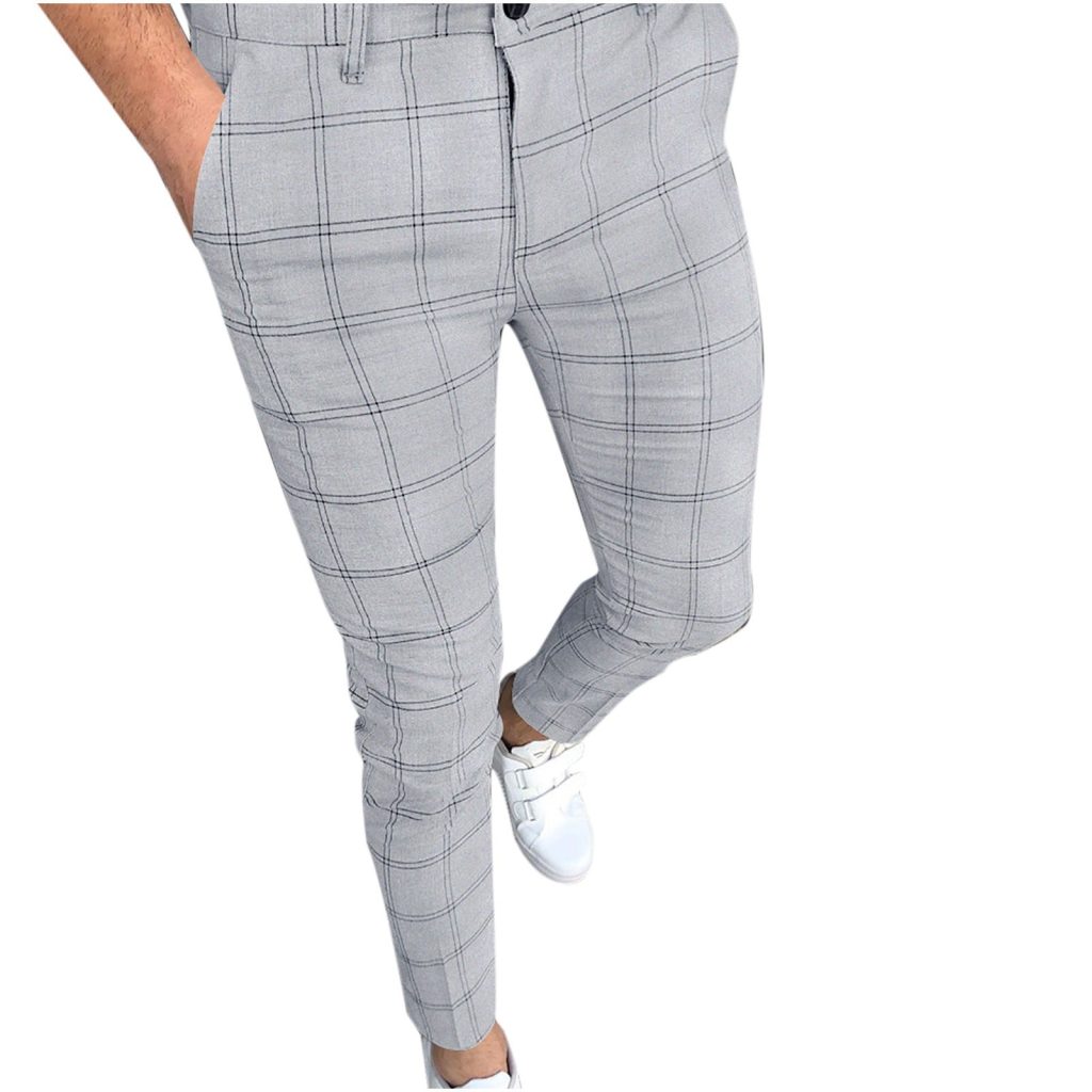 Casual plaid pants outfit 