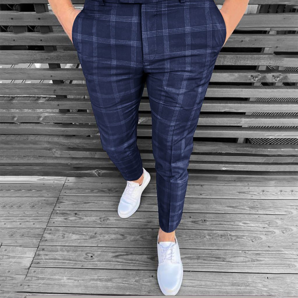 casual plaid pants outfit