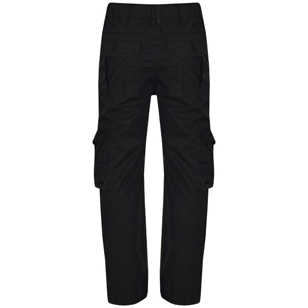 boys black cargo pants