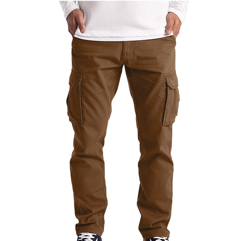 brown cargo pants outfit men