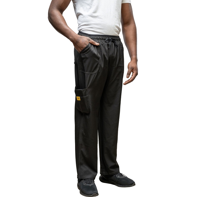 black cargo work pants