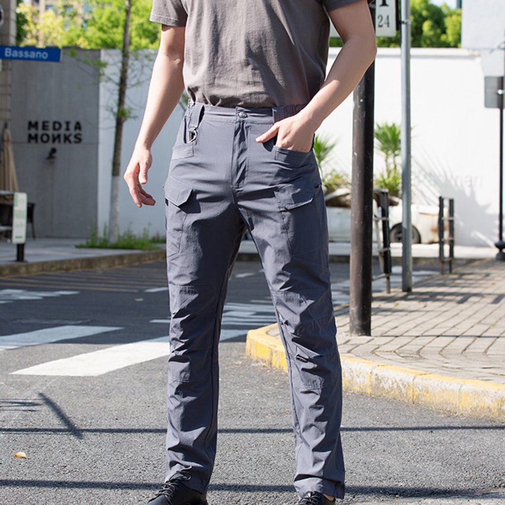 slim fit cargo pants for men