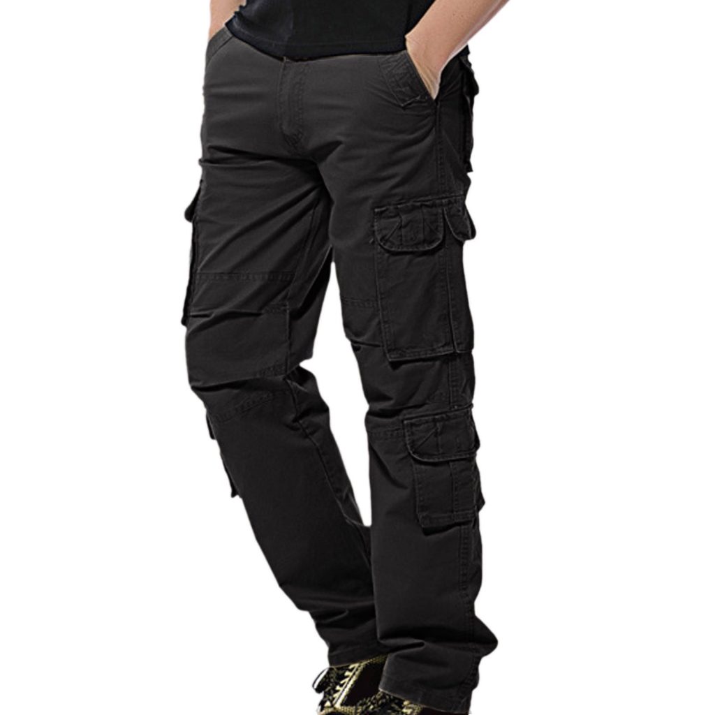 black mens cargo pants