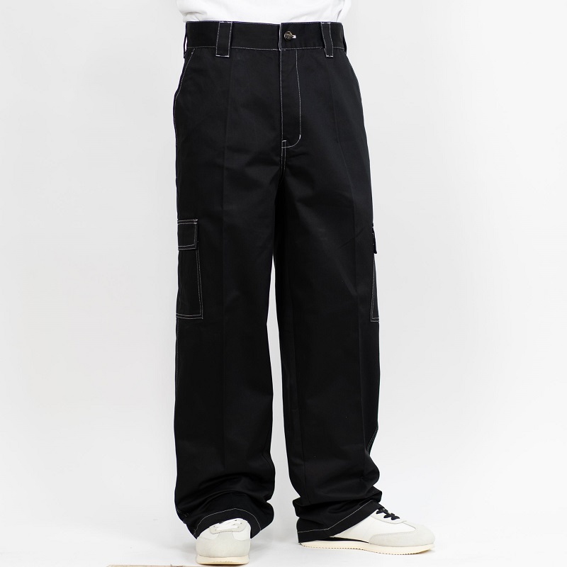 black cargo work pants