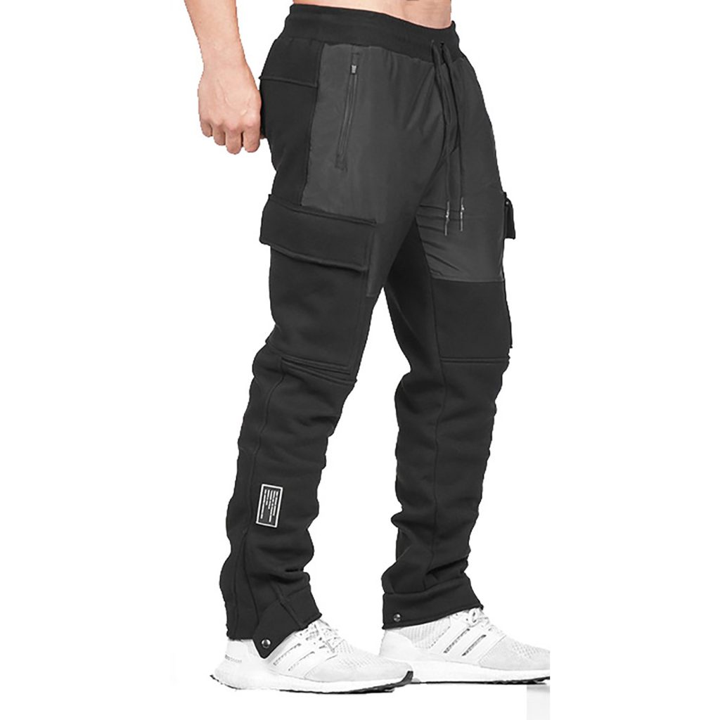 high waisted black cargo pants