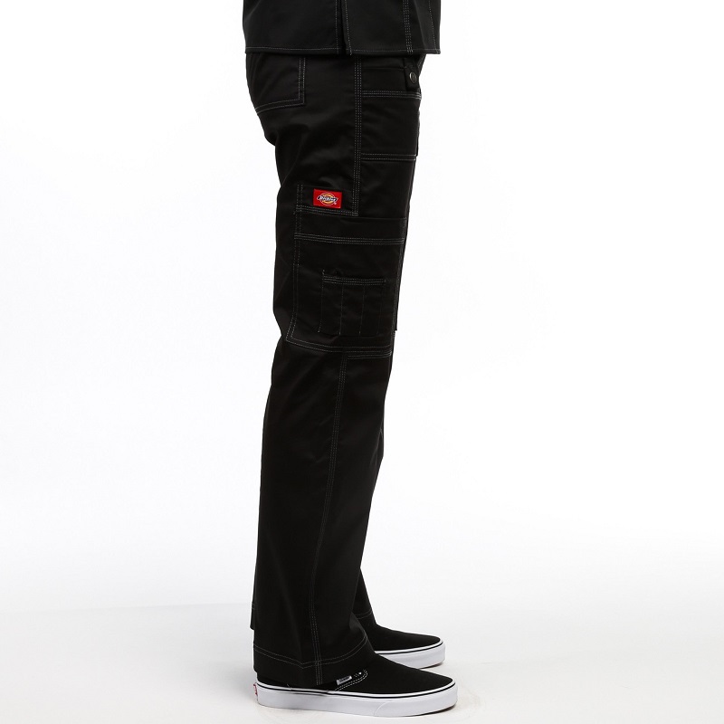  low rise black cargo pants