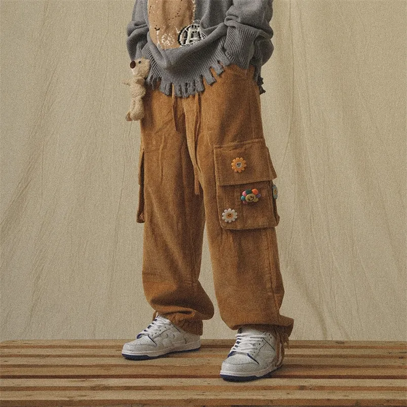 mens corduroy cargo pants