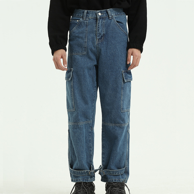 denim cargo pants mens