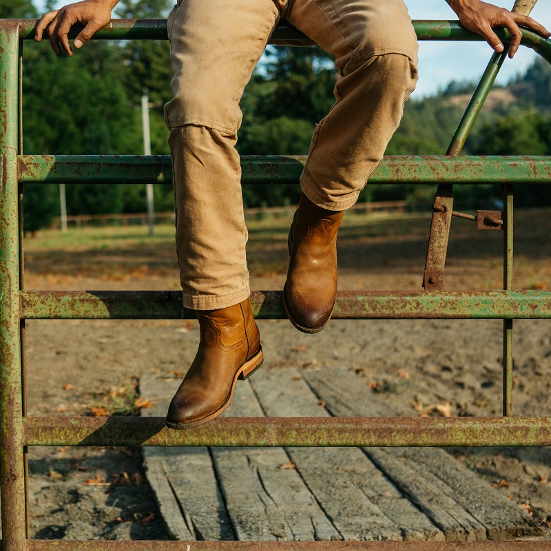 Cowboy boots with cargo pants