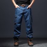 denim cargo pants mens