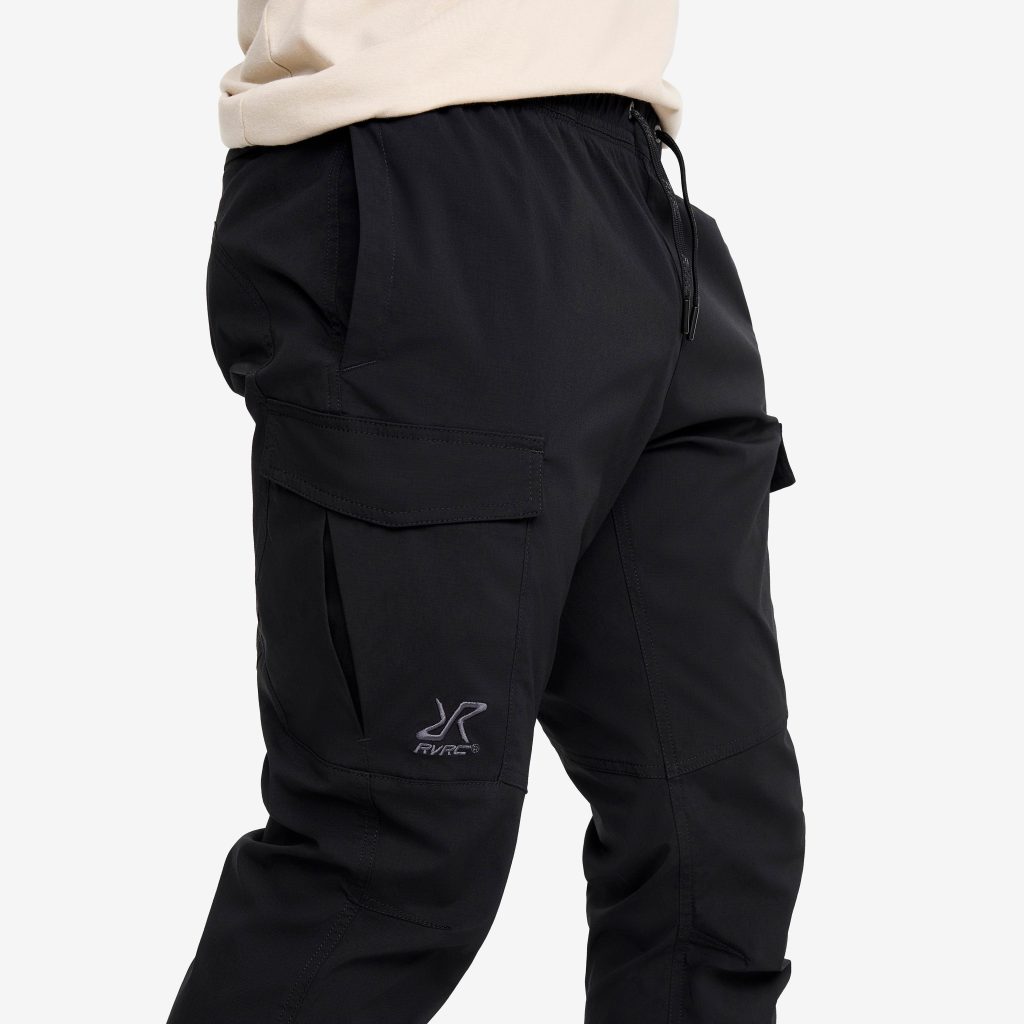 Men black cargo pants