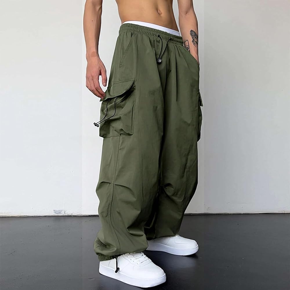 high waist cargo pants