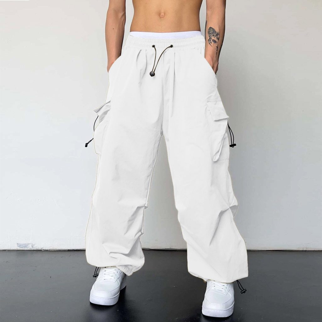 high waist cargo pants