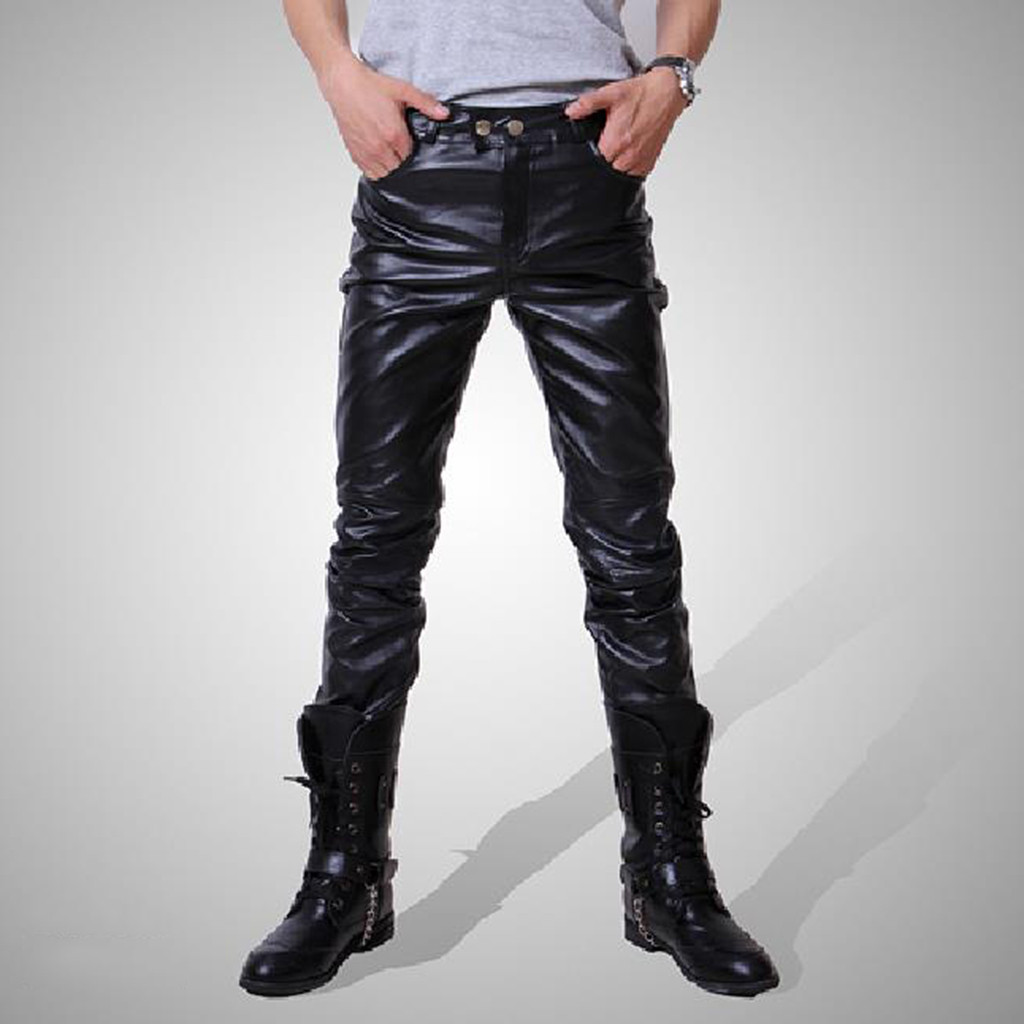 Men leather pants