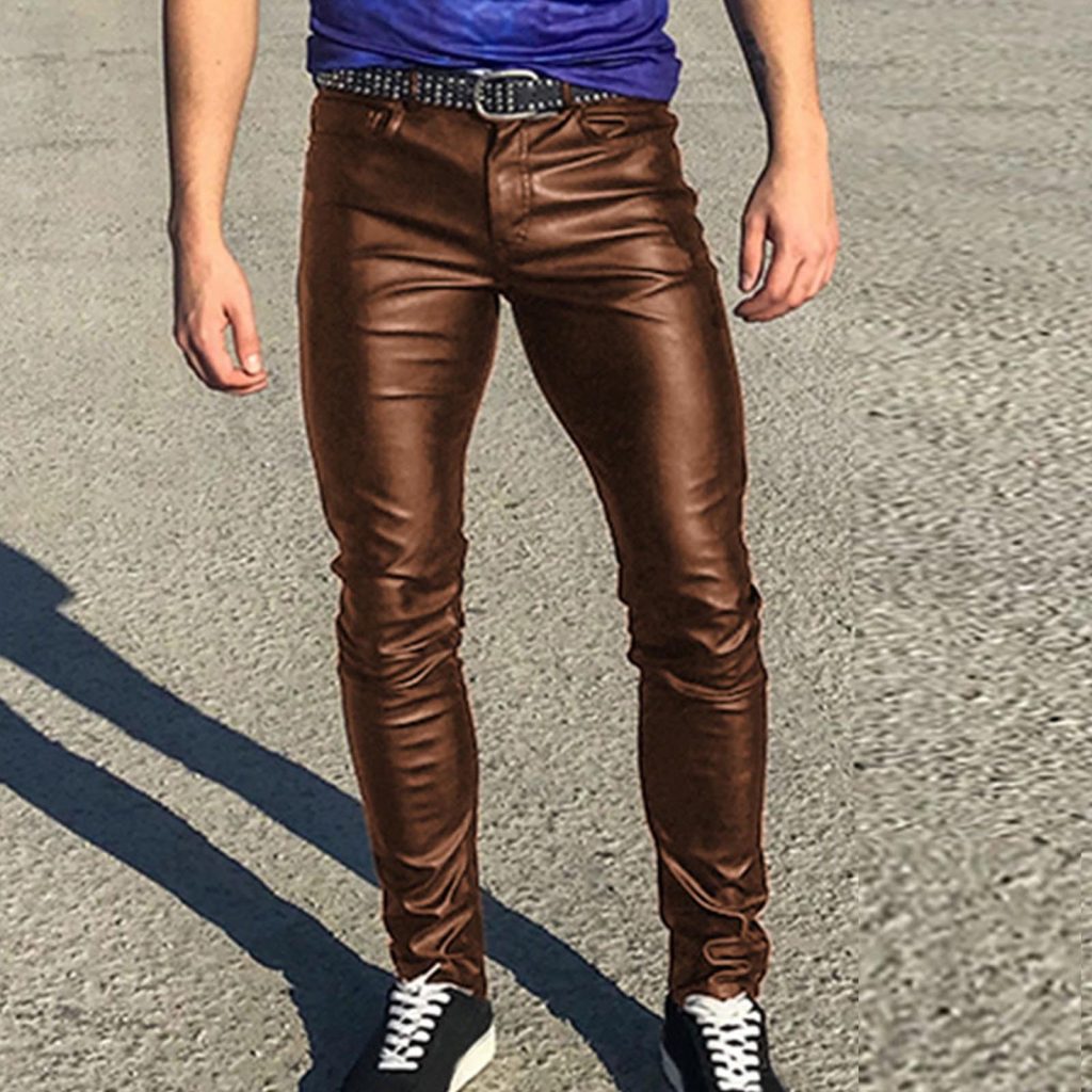 Leather pants men