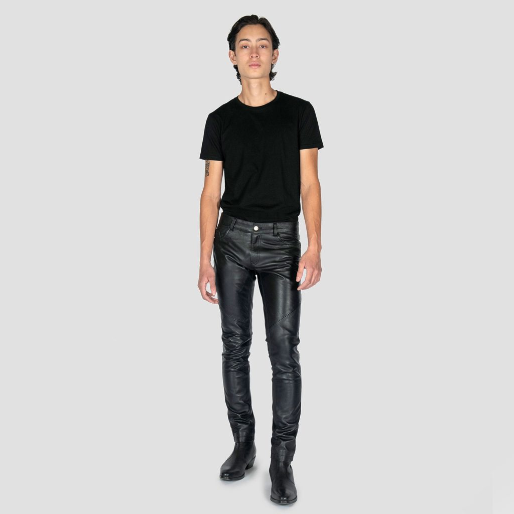 Leather pants men