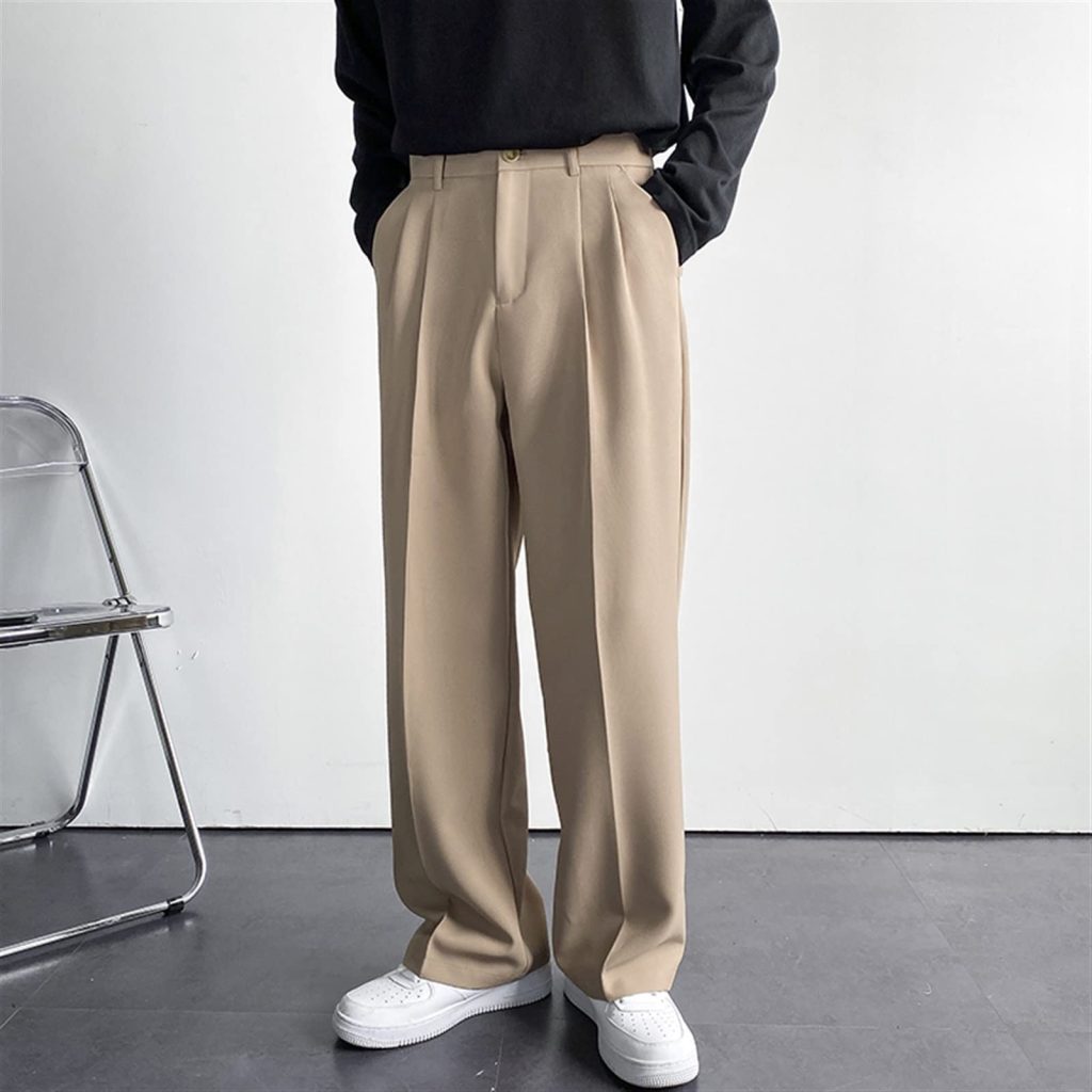 Wide leg pants men