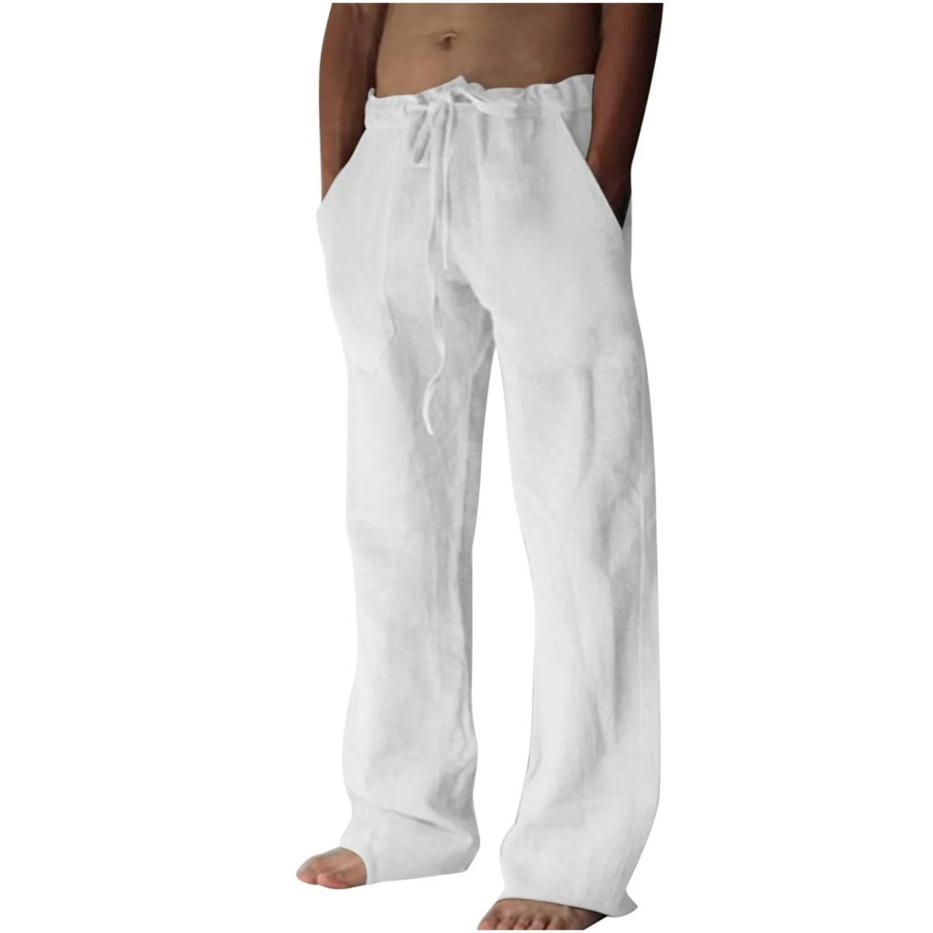 Men white pants