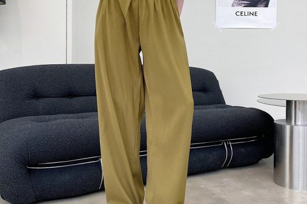 Pleated pants men