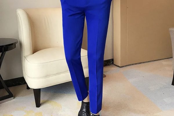 royal blue pants suit