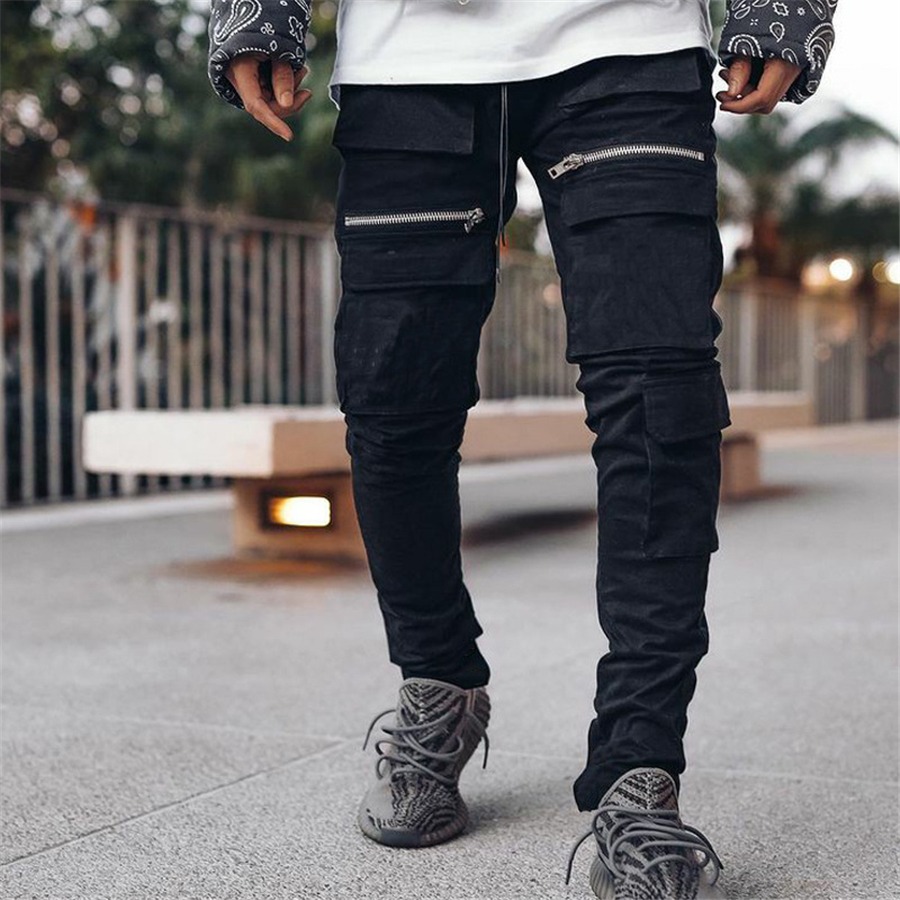 black tailor cargo pants