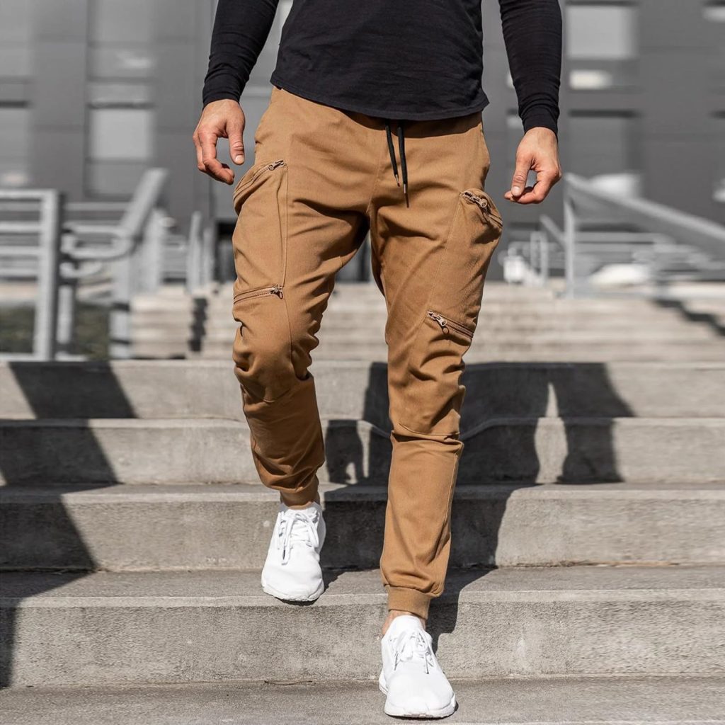 khaki cargo pants