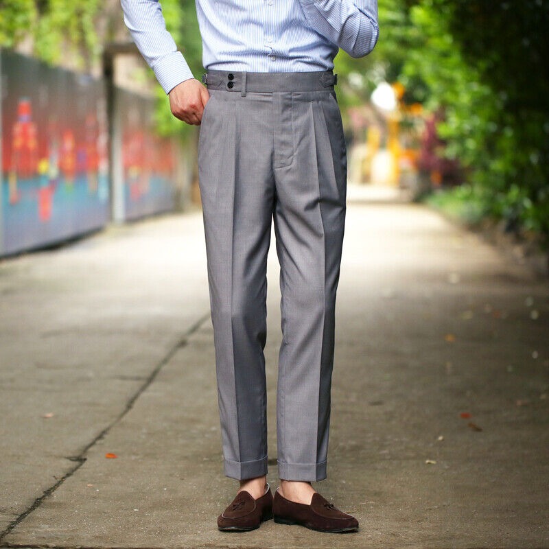 grey suit pants