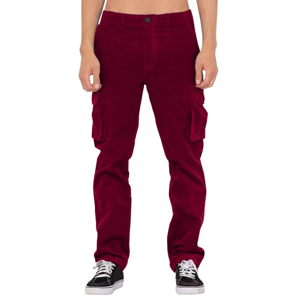 burgundy cargo pants