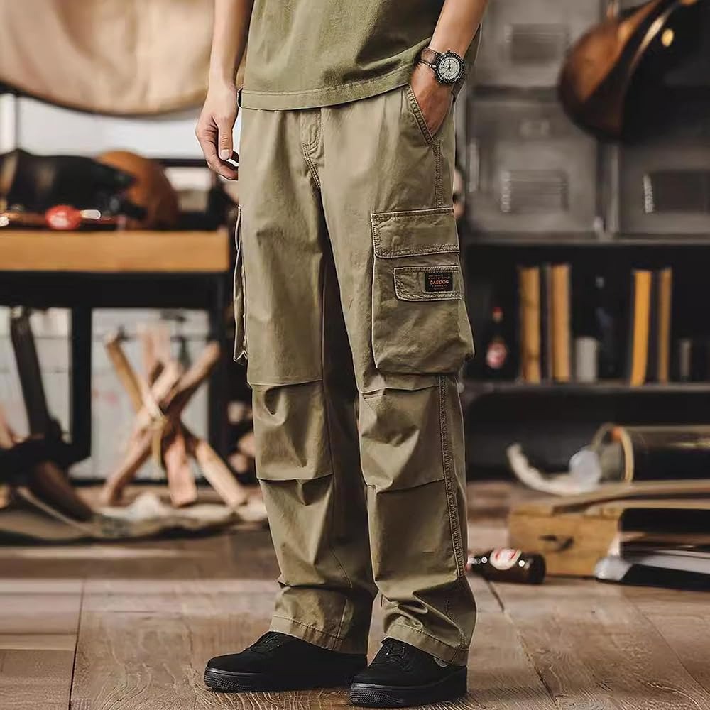 tan cargo pants outfit