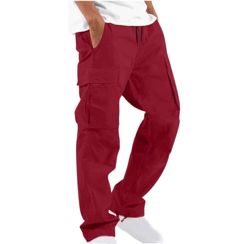 burgundy cargo pants