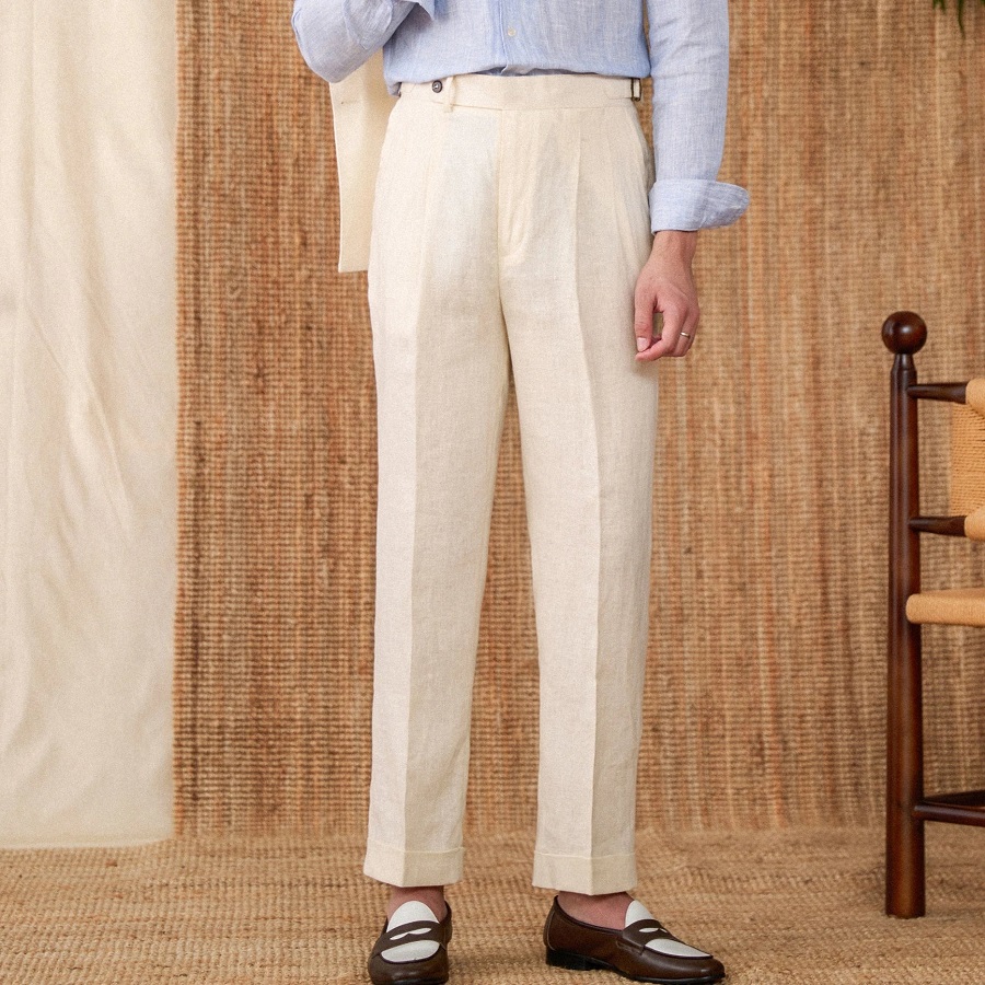 linen suit pants