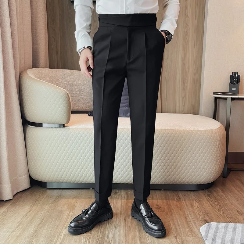 slim fit suit pants