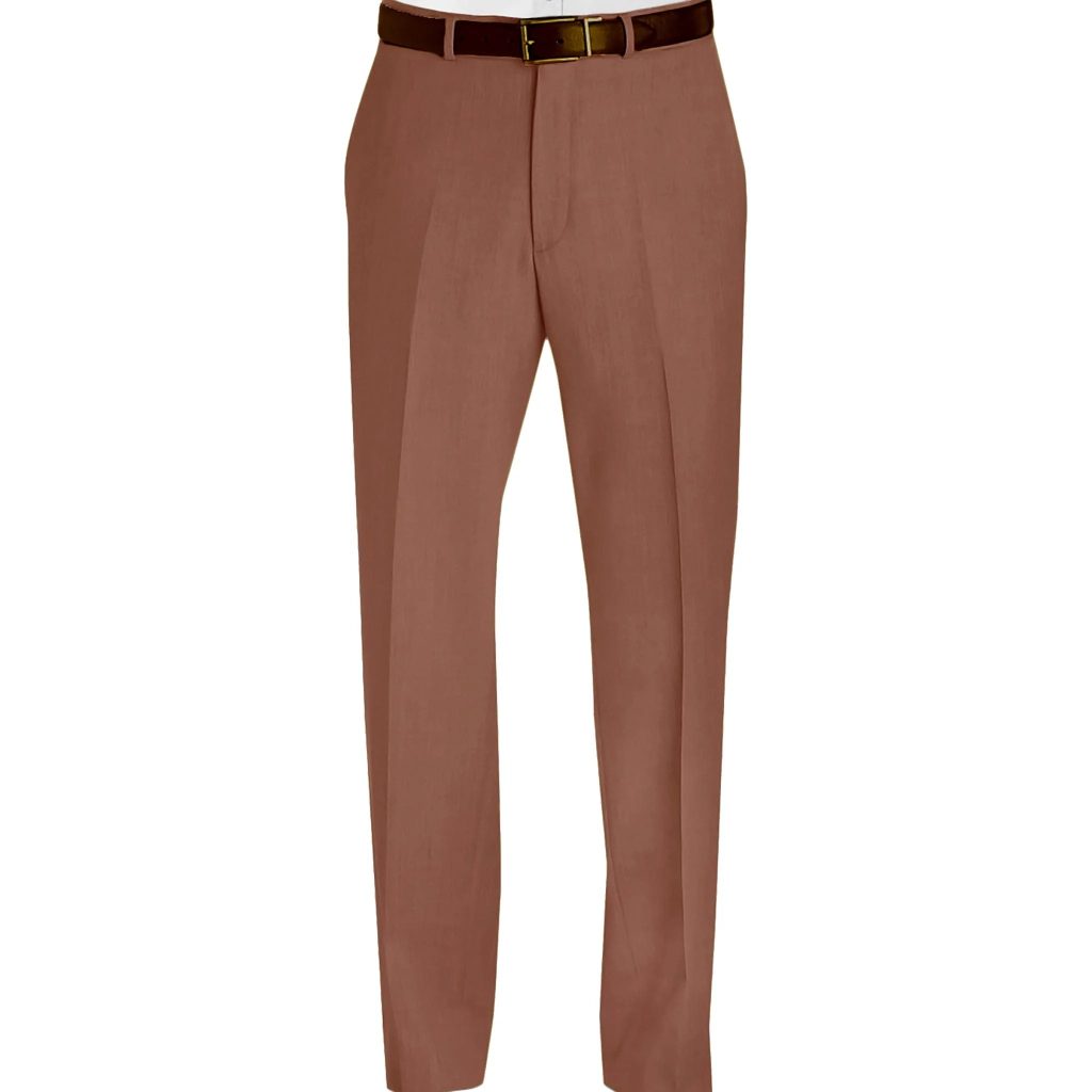 brown suit pants