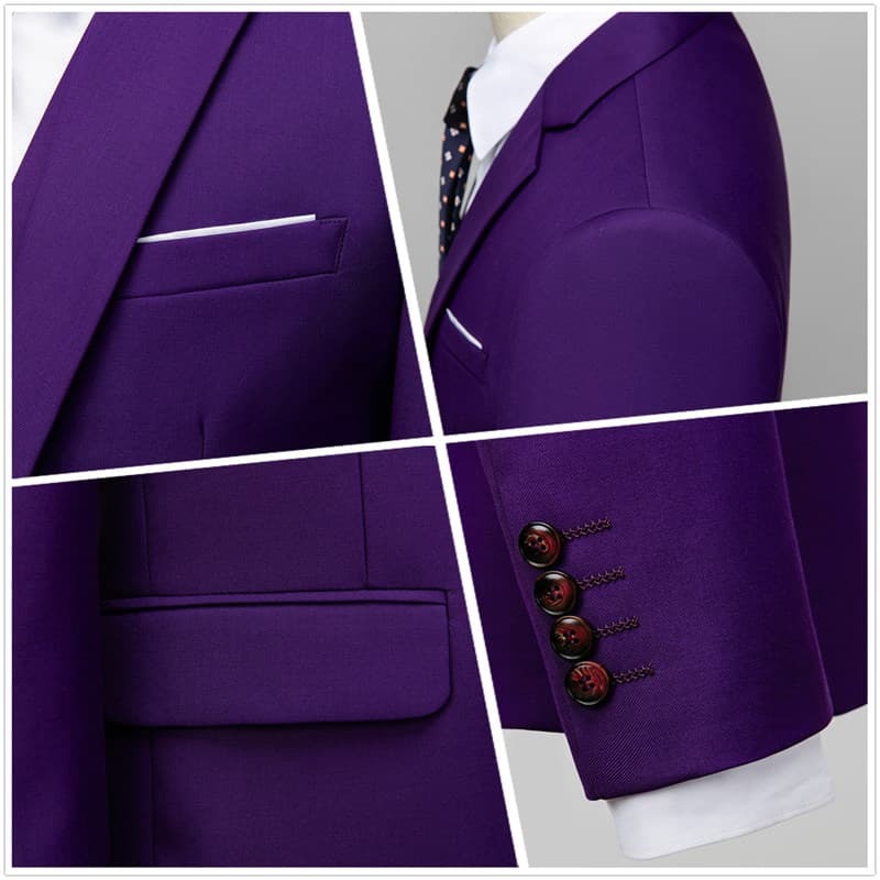 purple pants suit