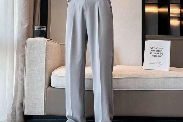 wide leg suit pants