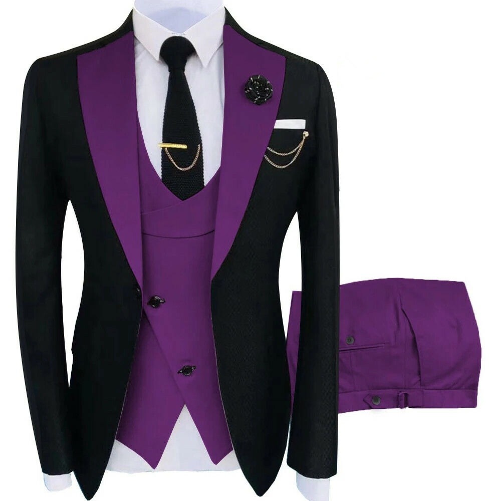 purple pants suit