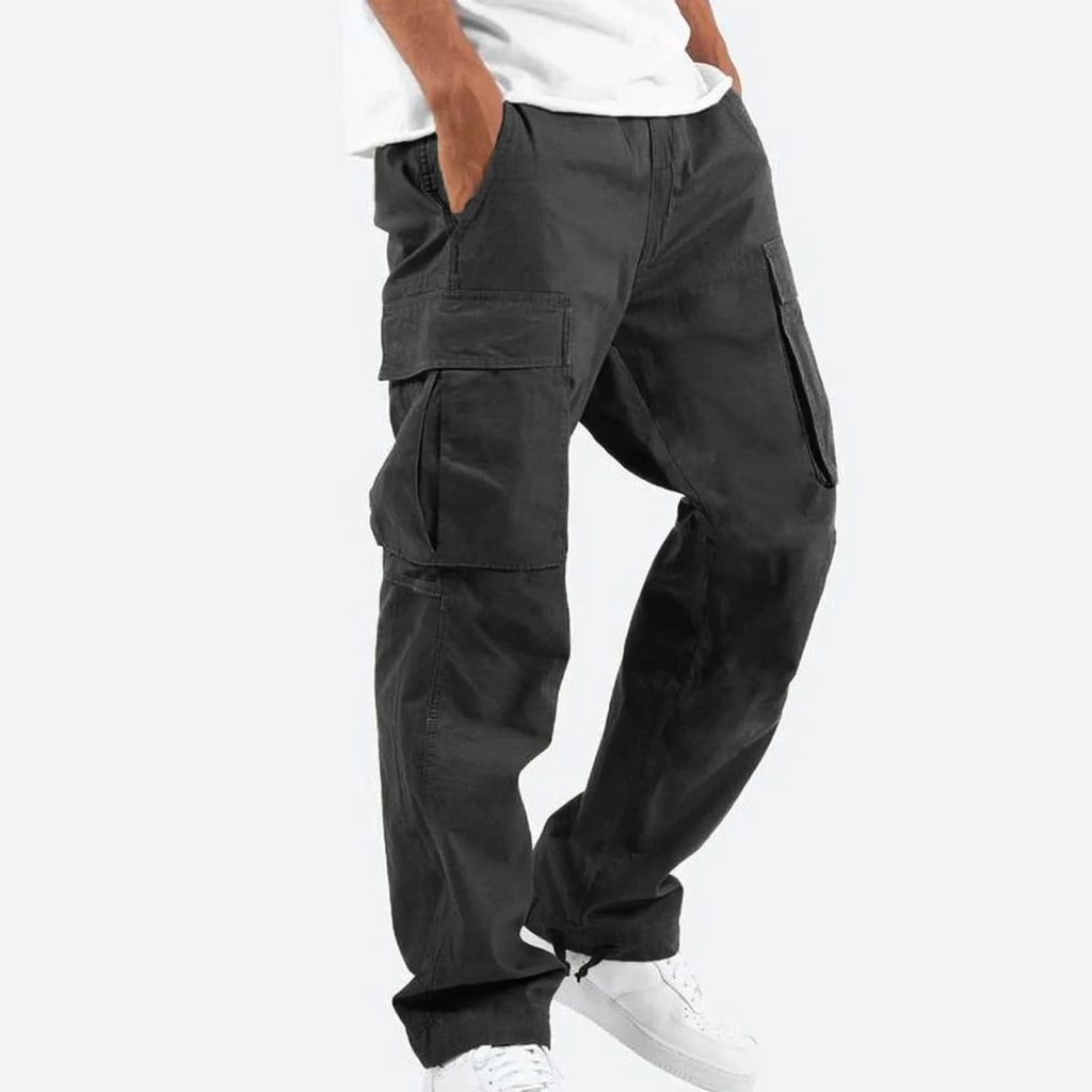 mens cargo pants black