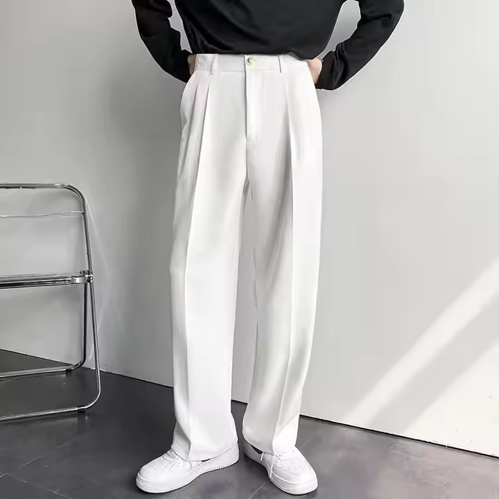 white skinny leg pants suit